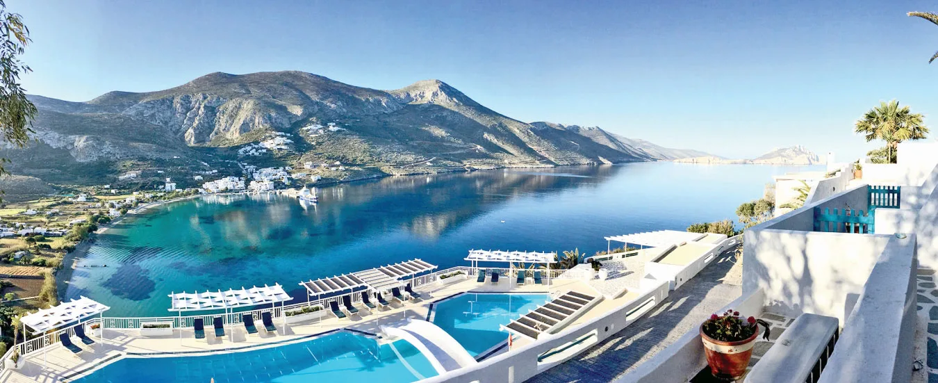 The aerial view at Aegialis Hotel and Spa - greece winter escape